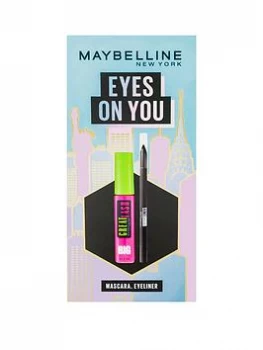 MAYBELLINE Maybelline Makeup Kit Eyes on You, Black Eyeliner & Mascara Christmas Gift Set, One Colour, Women