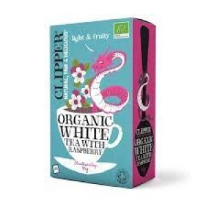 Clipper Organic White Tea with Natural Raspberry Flavour 26 bags