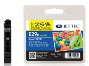 Epson T2981 Black Remanufactured Ink Cartridge by JetTec E29B