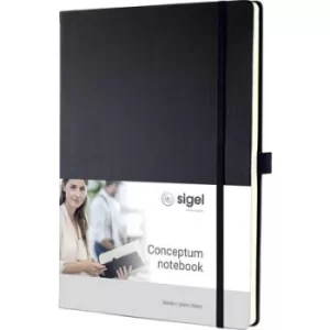 Sigel CONCEPTUM CO110 Notebook Blank Black No. of sheets: 194 A4
