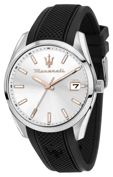 Maserati R8851151006 Attrazione (43mm) Silver Dial / Black Watch