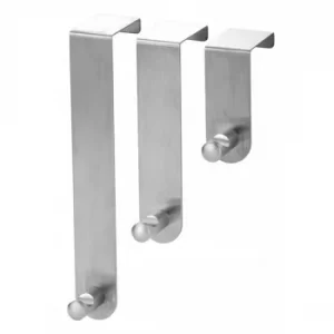 Blue Canyon Stainless Steel Over Door Hooks Set 3