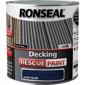 Ronseal Decking Rescue Paint Deep Blue 2.5l
