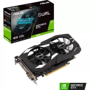 Asus GPU Nvidia GeForce GTX1650 Dual 4GB GDDR5 RAM PCIe HDMI , DisplayPort, DVI
