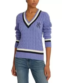 Lauren by Ralph Lauren Meren Long Sleeve Pullover - Navy Size XL Women