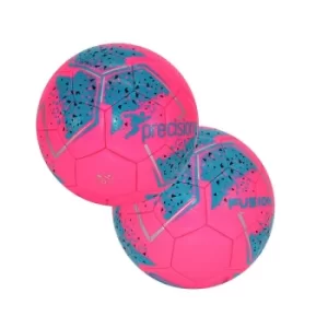 Precision Fusion Mini Size 1 Training Ball Pink/Blue/Silver Mini (Size 1)