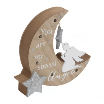 Thoughts of You LED Moon Plaque - Special Angel