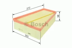 Bosch 1457433555 Air Filter Insert S3555