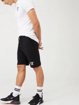 11 Degrees Core Sweat Shorts - Black Size M Men