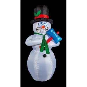 Premier Decorations 2.1M Inflatable Shivering Snowman
