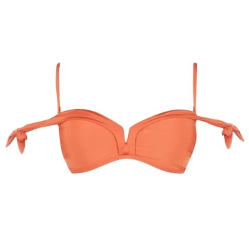 Biba Arm Tie Bandeau Bikini Top - Orange