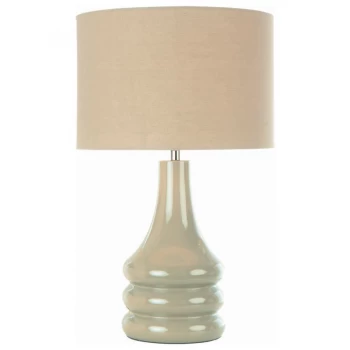 The Lighting and Interiors Group Raj Table Lamp - Putty