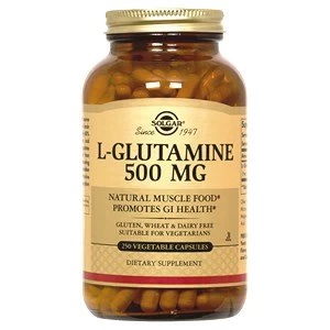 Solgar L Glutamine 500 mg Vegetable Capsules 250 Capsules