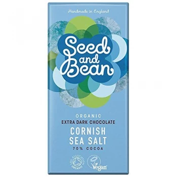 Seed & Bean Fairtrade Organic Dark Sea Salt Dark 70% Chocolate 85g