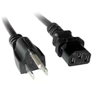 LINDY Current Cable [1x USA plug - 1x IEC C13 socket ] 5m Black