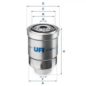 24.366.00 UFI Fuel Filter