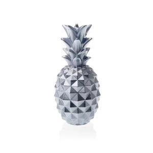 Silver Medium Pineapple Candle
