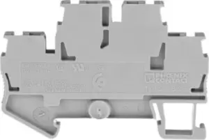 Phoenix Contact Grey STTB 2.5 Double Level Terminal Block, 28 12 AWG, 0.08 4mm, 500 V