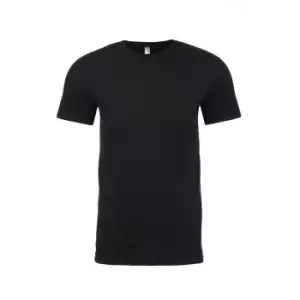 Next Level Adults Unisex Suede Feel Crew Neck T-Shirt (M) (Black)