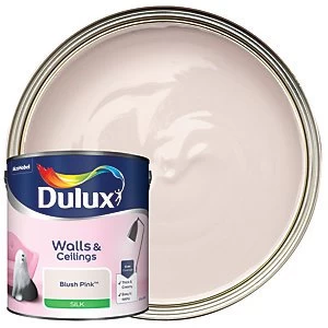 Dulux Walls & Ceilings Blush Pink Silk Emulsion Paint 2.5L