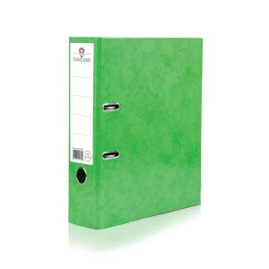 Concord A4 Contrast Lever Arch File Laminated Capacity 70mm Lime Pack 10