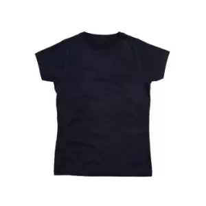Mantis Ladies Superstar Short Sleeve T-Shirt (L) (Dark Navy)