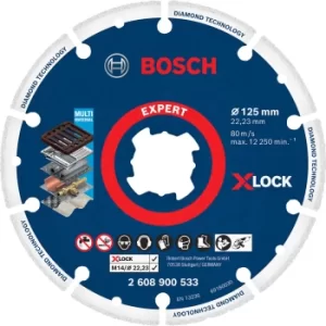 Bosch X Lock Expert Diamond Metal Cutting Disc 125mm 1mm 22mm