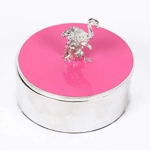 Sophia Pink Flamingo Trinket Box