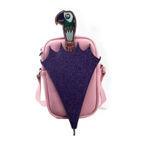 Disney - Glitter Umbrella Womens Shaped Shoulder Bag - Pink/Purple