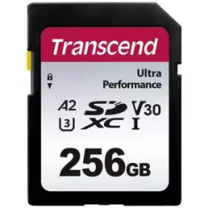 Transcend TS64GSDC340S SDXC card 256GB A1 Application Performance Class, A2 Application Performance Class, v30 Video Speed Class, UHS-Class 3 shockpro