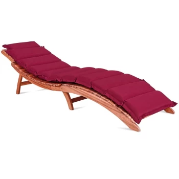 Detex - Lounger Pad Water-Repellent Including Pillow Pad Lounger Cushion Swing Lounger Garden Pillows Dark-red