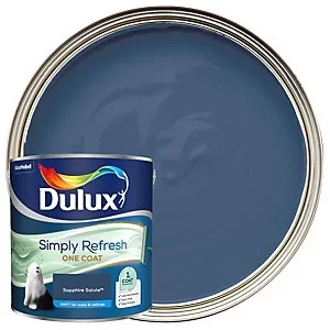 Dulux Simply Refresh One Coat Sapphire Salute Matt Emulsion Paint 2.5L