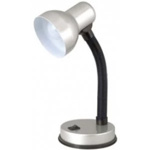 Lloytron L961SV Flexi Desk Lamp Silver UK Plug