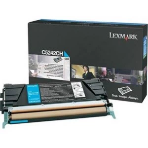 Lexmark C5242CH Cyan Laser Toner Ink Cartridge