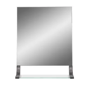 Lloyd Pascal Sparkle Mirror & Shelf - Matt Black