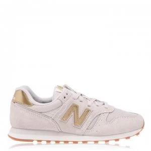 New Balance 373v2 70s Trainers - OffWhite/Gold