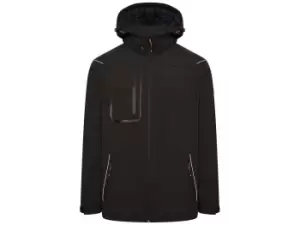 JCB D-ML Trade Hooded Softshell Jacket Black XXL