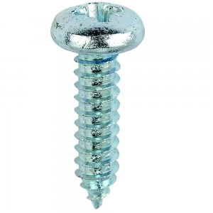 Select Hardware Pan Head Self Tapping Screw Bright Zinc Plated 1" X No8 20 Pack