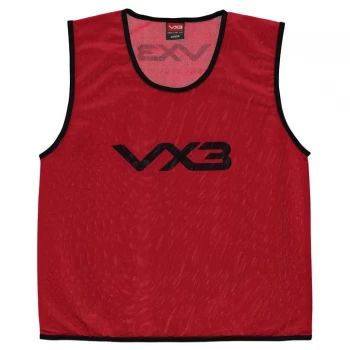 VX-3 Hi Viz Mesh Training Bibs Youths - Red