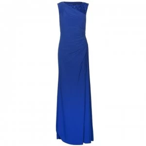 Adrianna Papell Ruched Side Dress - COBALT