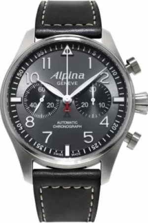 Mens Alpina Startimer Pilot Automatic Chronograph Watch AL-860GB4S6