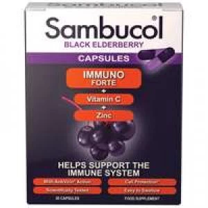 Sambucol Black Elderberry Immuno Forte Capsules x 30
