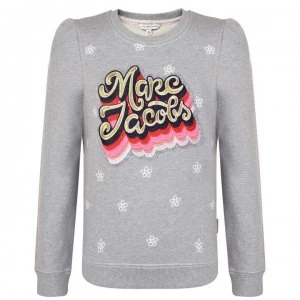 Marc Jacobs Child Girls Logo Sweatshirt - Gris Chine A43