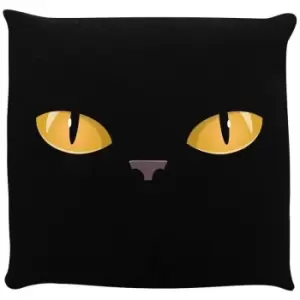 Grindstore Curious Kitten Cushion (One Size) (Black) - Black