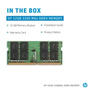 HP 32GB 3200MHz DDR4 memory module