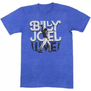 Billy Joel - Glass Houses Live Unisex X-Large T-Shirt - Blue