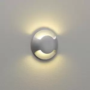 Beam Two LED 1 Light Outdoor Wall Light Painted Silver IP67