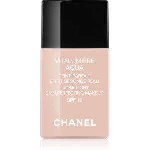 Chanel Vitalumiere Aqua Ultra Lightweight Foundation For Radiant Looking Skin Shade 10 Beige SPF 15 30ml
