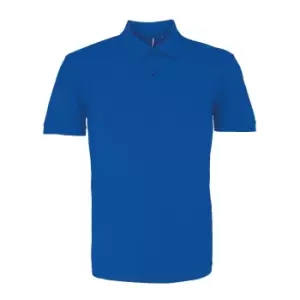 Asquith & Fox Mens Organic Classic Fit Polo Shirt (XL) (Bright Royal)