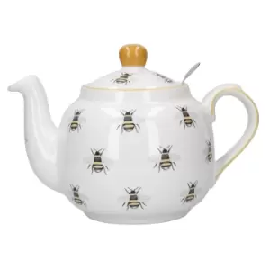 Farmhouse Bee Teapot with Infuser for Loose Tea - 4 Cup